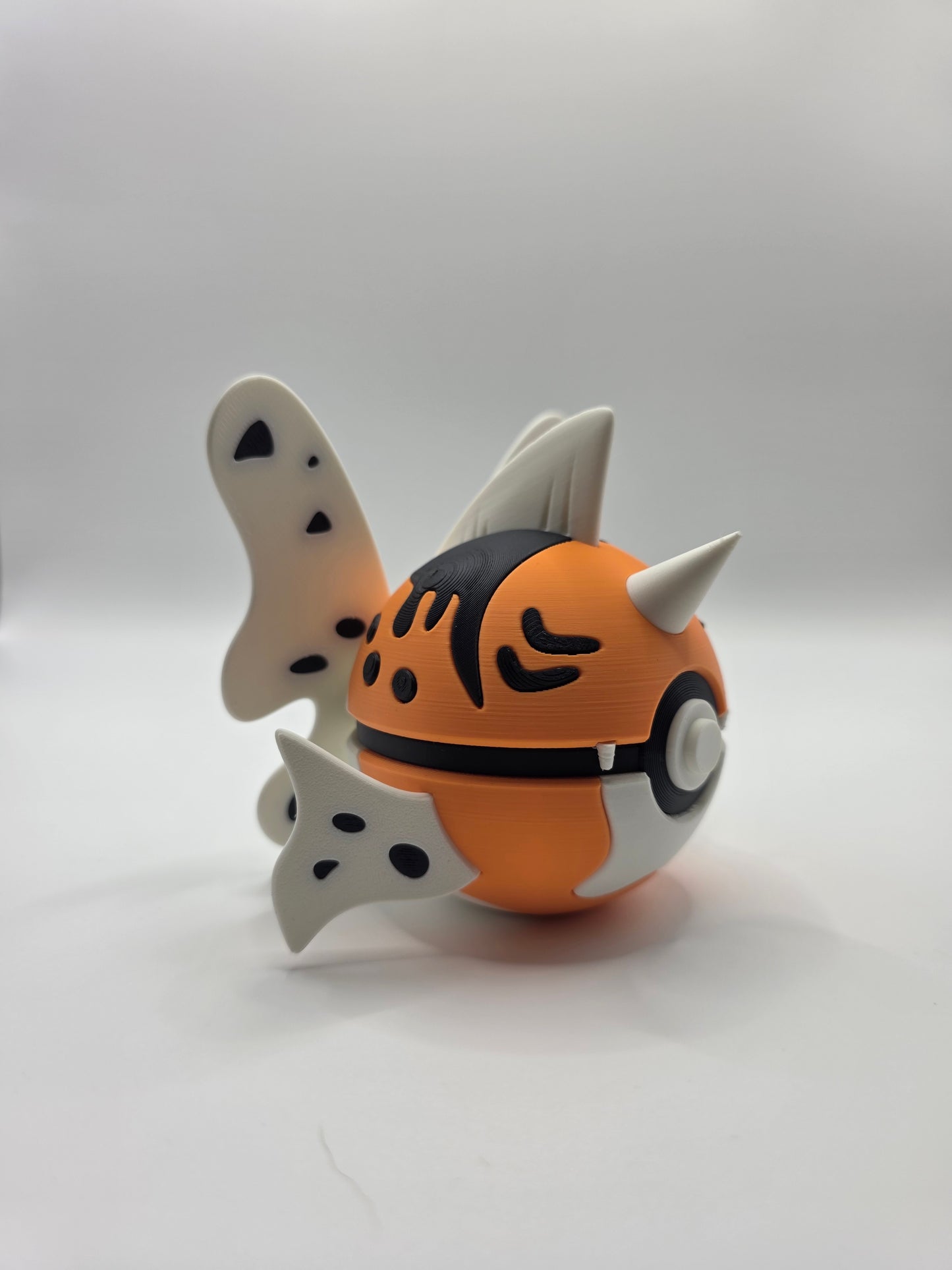 Character Design - 3D Printed Character Ball - Seaking - Unique Display Collectible.