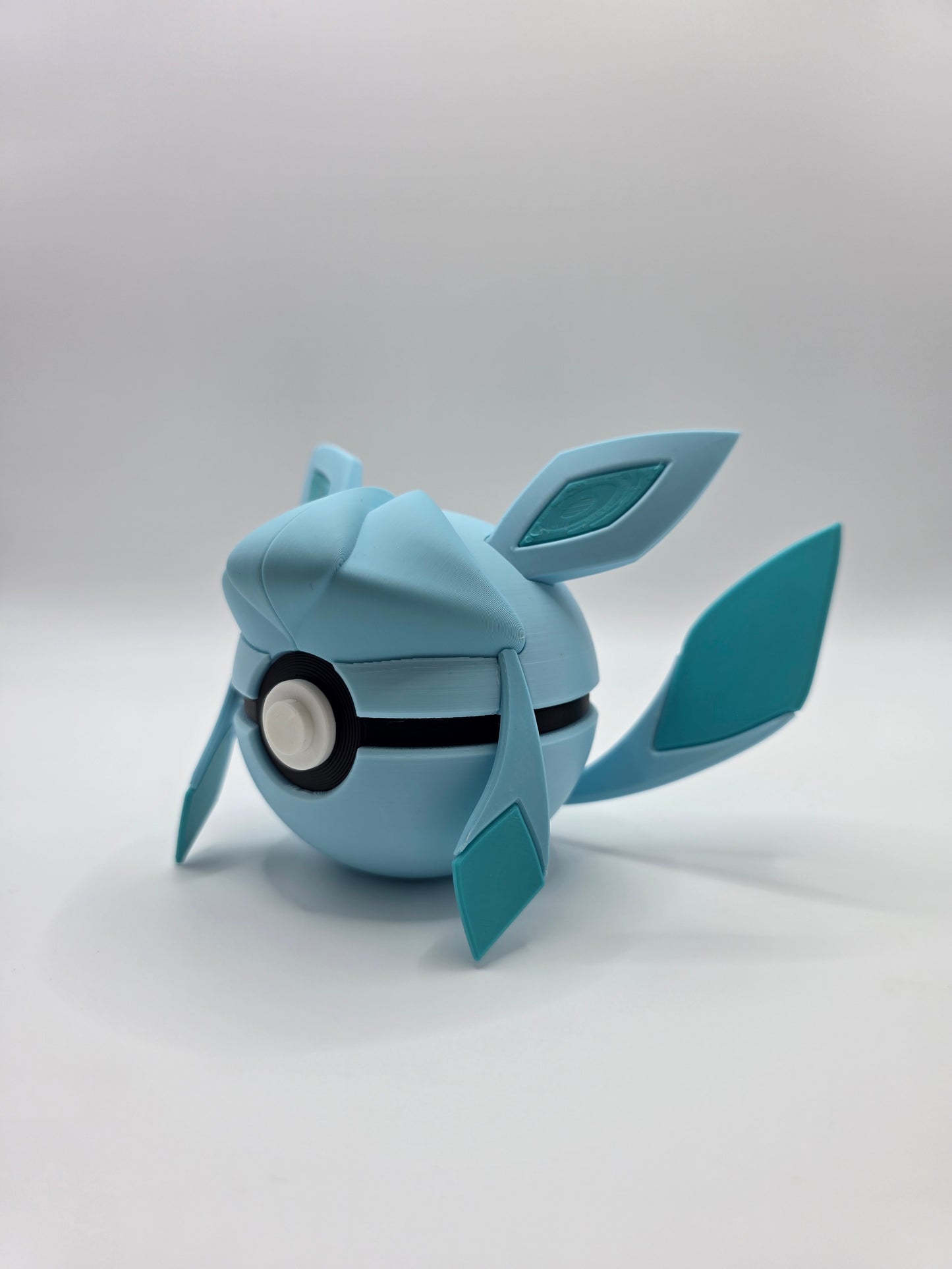 Character Design - 3D Printed Character Ball - Glaceon - Unique Display Collectible.