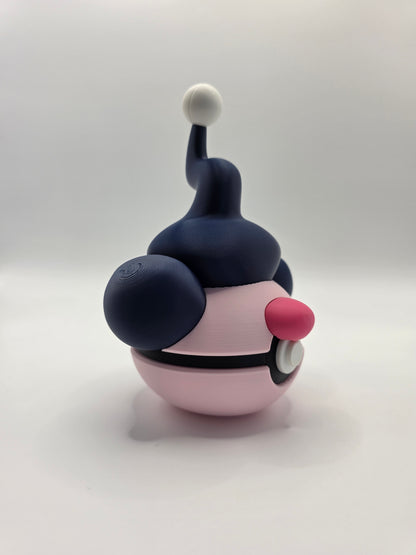 Character Design - 3D Printed Character Ball - Mime Jr - Unique Display Collectible.