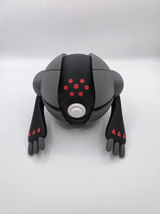Pokemon Character Design - 3D Printed Pokeball - Registeel - Exclusive Display Collectible.