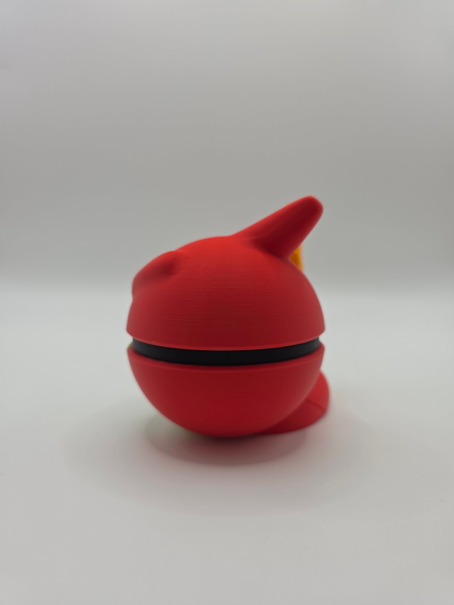 Character Design - 3D Printed Character Ball - Charmeleon - Unique Display Collectible.
