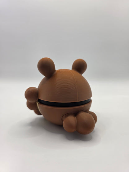 Character Design - 3D Printed Character Ball - Bidoof - Unique Display Collectible.
