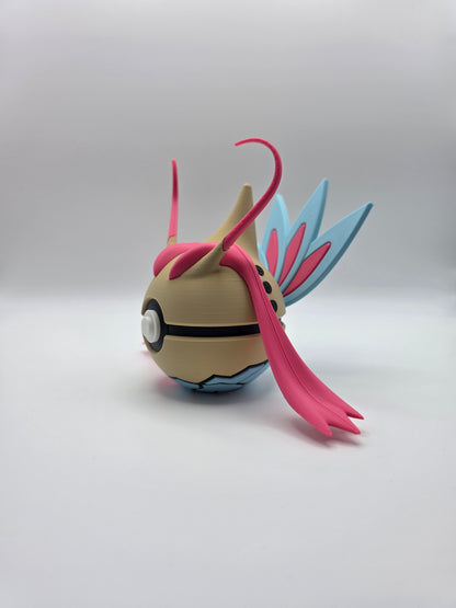 Character Design - 3D Printed Character Ball - Milotic - Unique Display Collectible.
