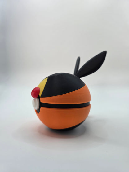 Character Design - 3D Printed Character Ball - Tepig - Unique Display Collectible.