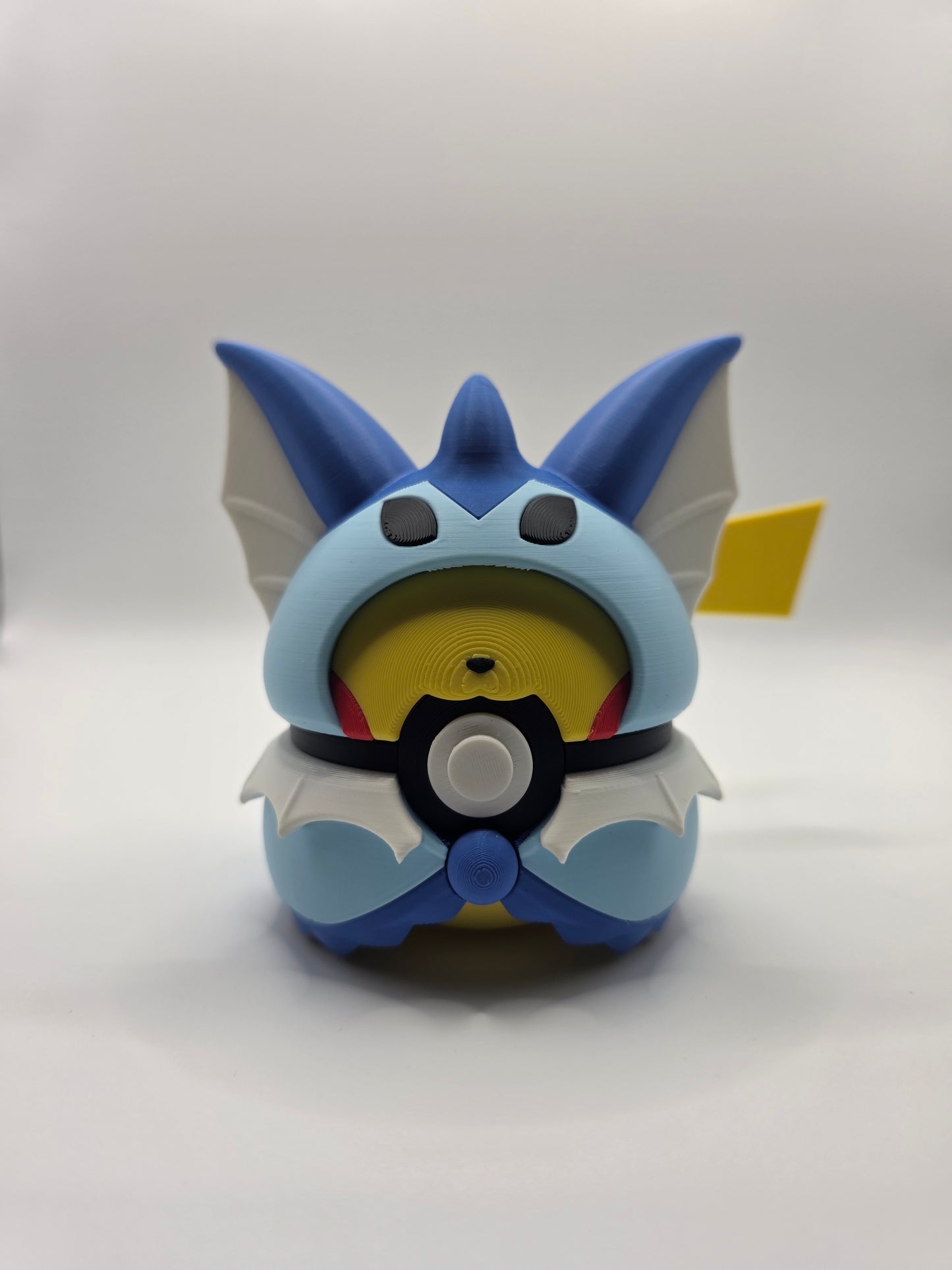 Character Design - 3D Printed Character Ball - Poncho Pikachu Collection - Unique Display Collectible.
