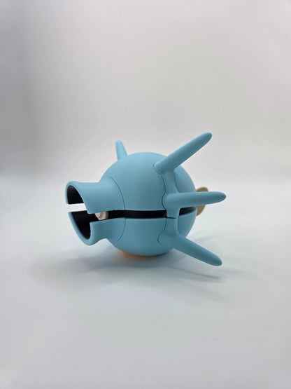 Character Design - 3D Printed Character Ball - Horsea - Unique Display Collectible.