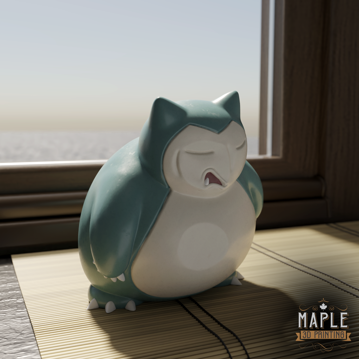 Window Pokemon - 3D Printed Character Design - A distinctive and highly collectible display item.