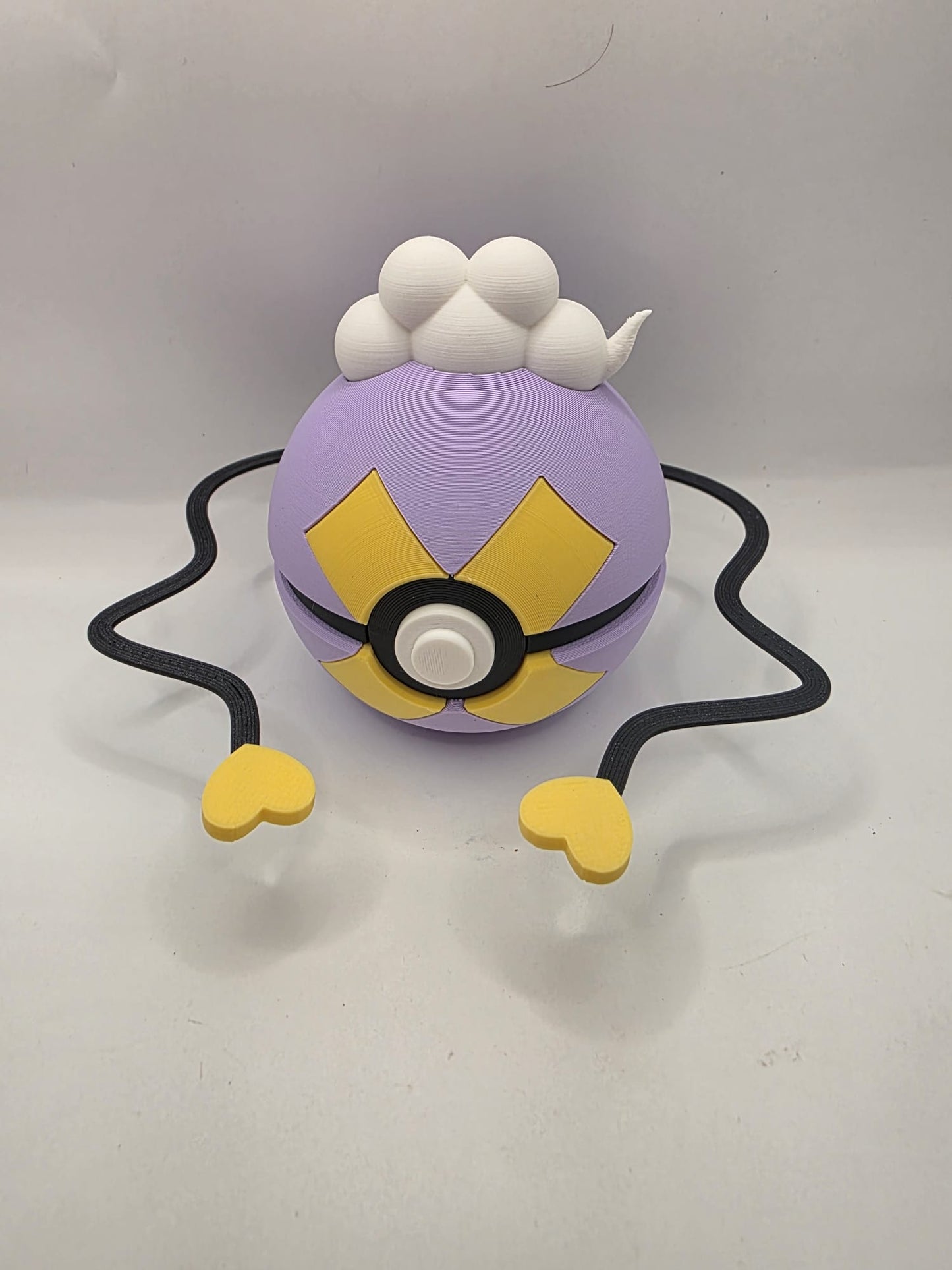 Pokemon Character Design - 3D Printed Pokeball - Driftloon - Exclusive Display Collectible.
