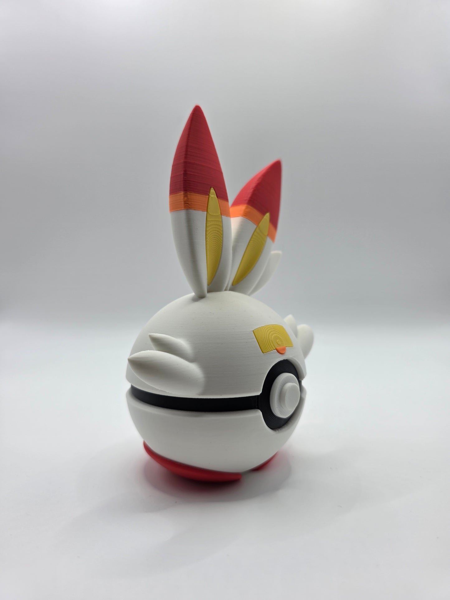 Character Design - 3D Printed Character Ball - Scorbunny - Unique Display Collectible.