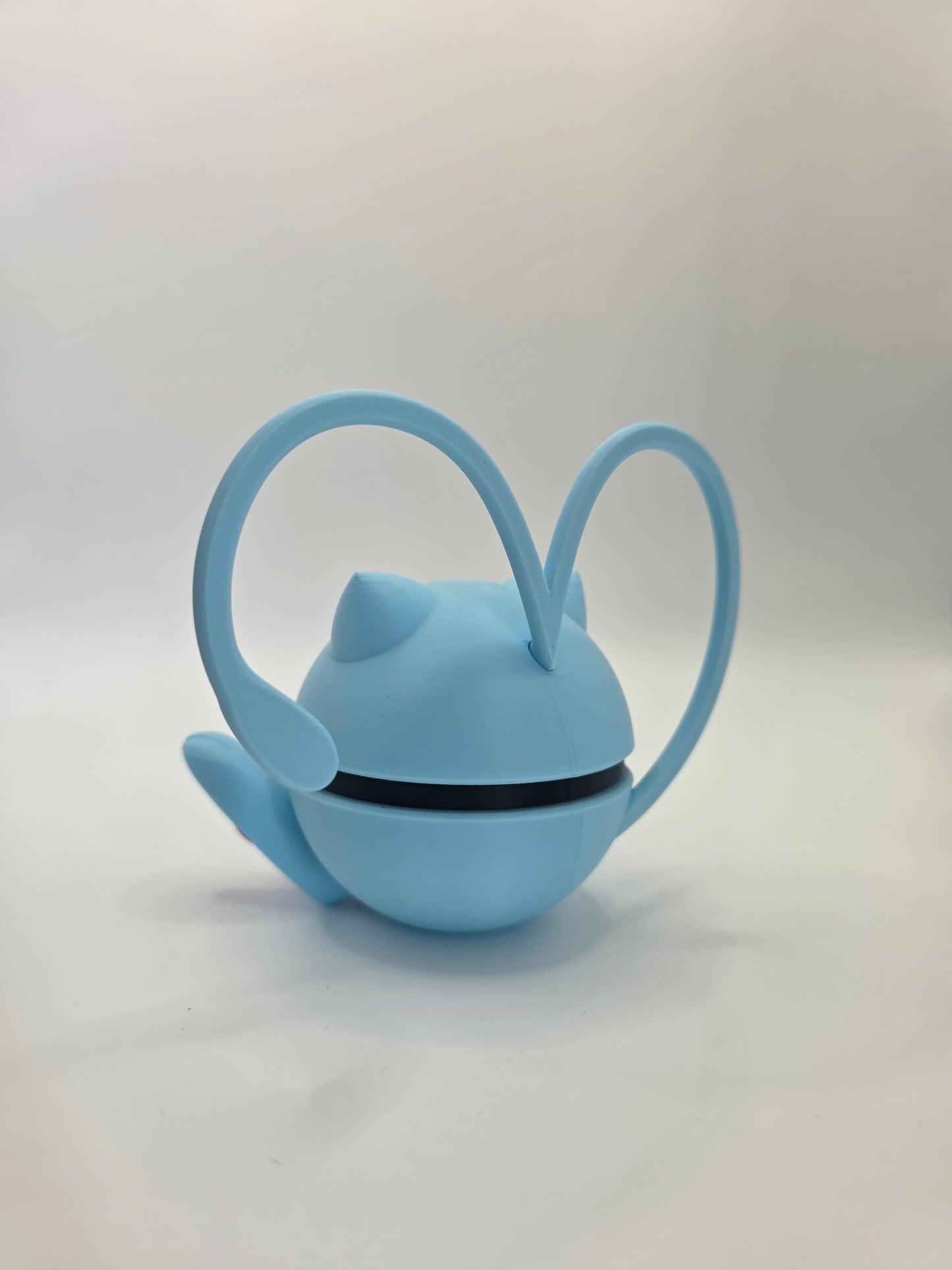Character Design - 3D Printed Character Ball - Valentine Mew - Unique Display Collectible.