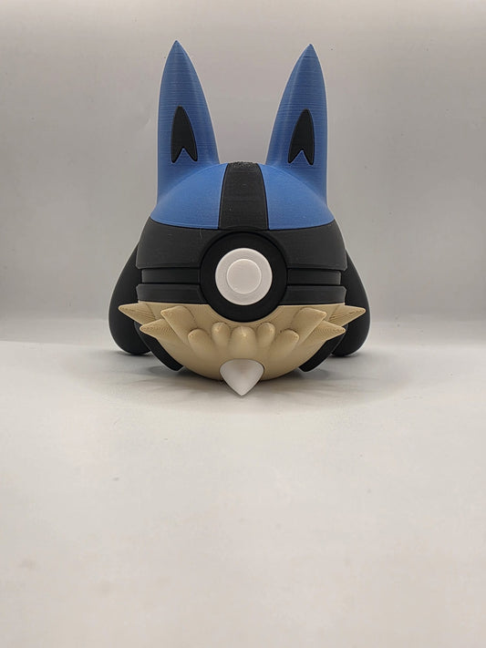 Pokemon Character Design - 3D Printed Pokeball - Lucario - Exclusive Display Collectible.