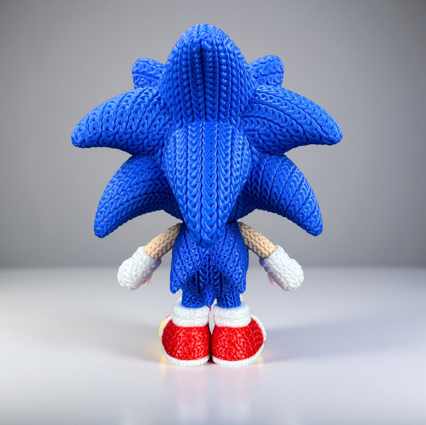 Sonic & Friends- 3D Printed Knitted Design Figures- Unique Display Fan Art Collectibles