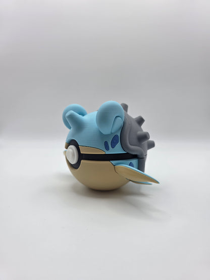 Character Design - 3D Printed Character Ball - Lapras - Unique Display Collectible.