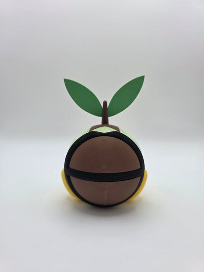 Character Design - 3D Printed Character Ball - Turtwig - Unique Display Collectible.