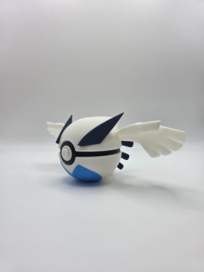 Character Design - 3D Printed Character Ball - Lugia - Unique Display Collectible.