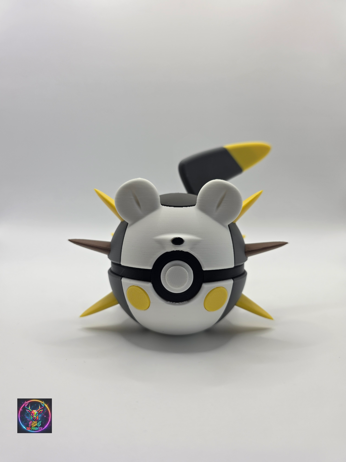Character Design - 3D Printed Character Ball - Togedemaru - Unique Display Collectible.