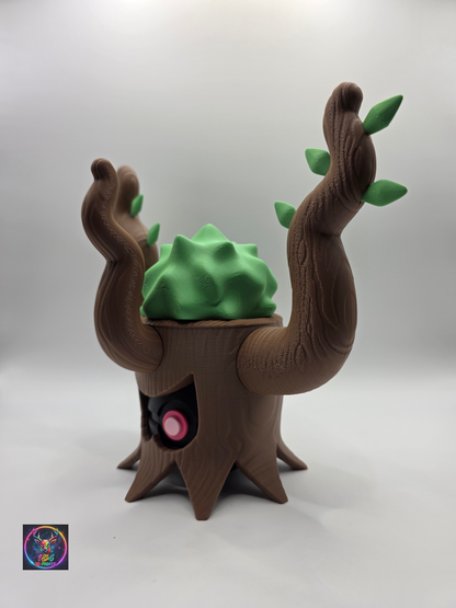 Character Design - 3D Printed Character Ball - Trevenant - Unique Display Collectible.