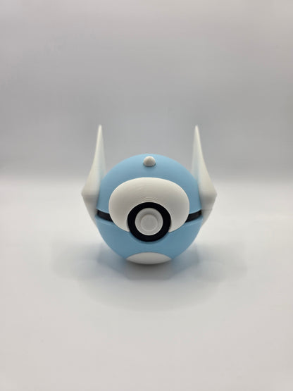 Character Design - 3D Printed Character Ball - Dratini - Unique Display Collectible.