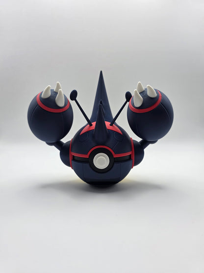 Character Design - 3D Printed Character Ball - Mega Heracross - Unique Display Collectible.