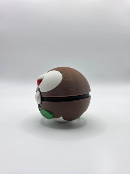 Character Design - 3D Printed Character Ball - Rowlet - Unique Display Collectible.
