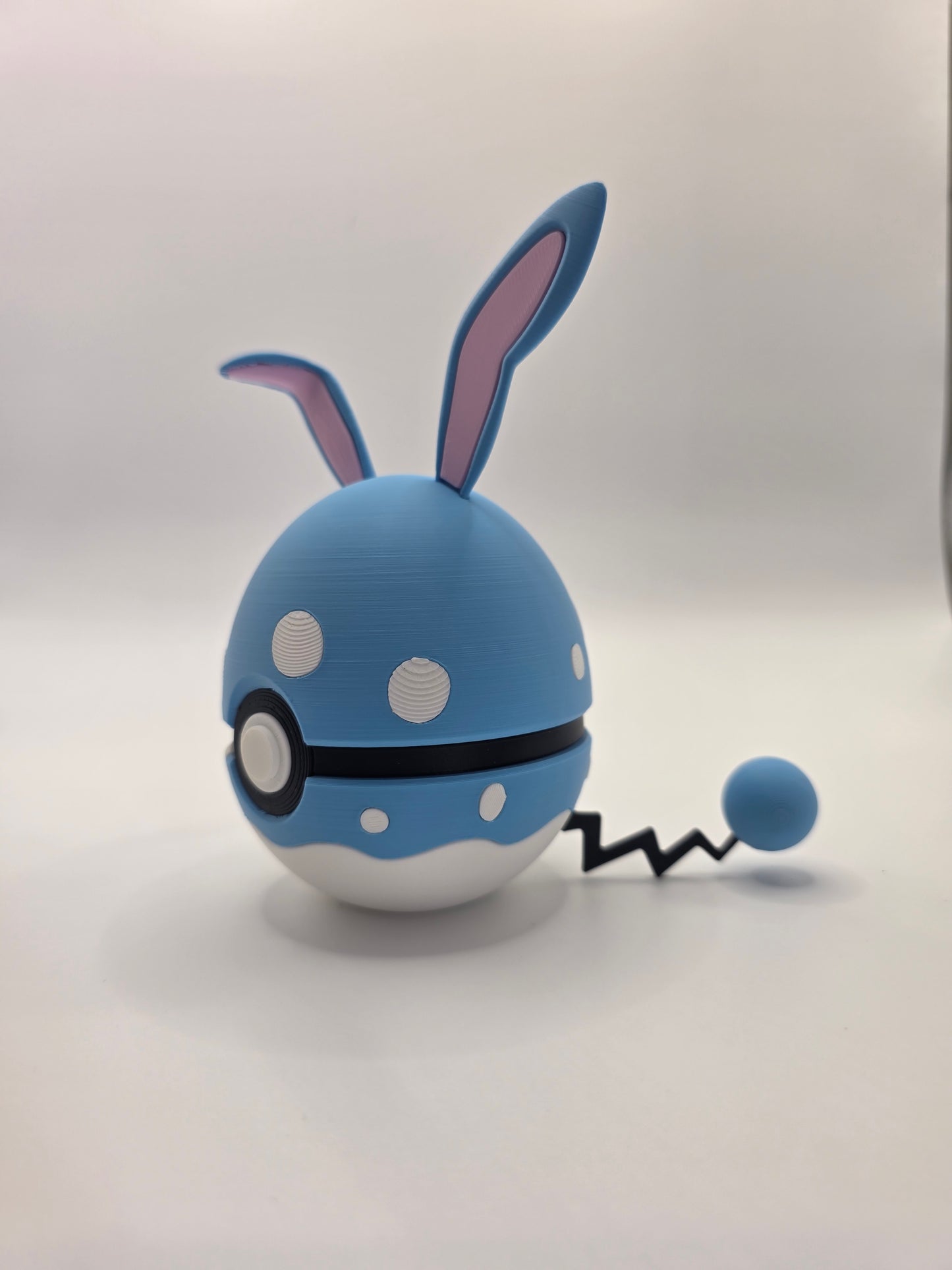 Character Design - 3D Printed Character Ball - Azumarill - Unique Display Collectible.