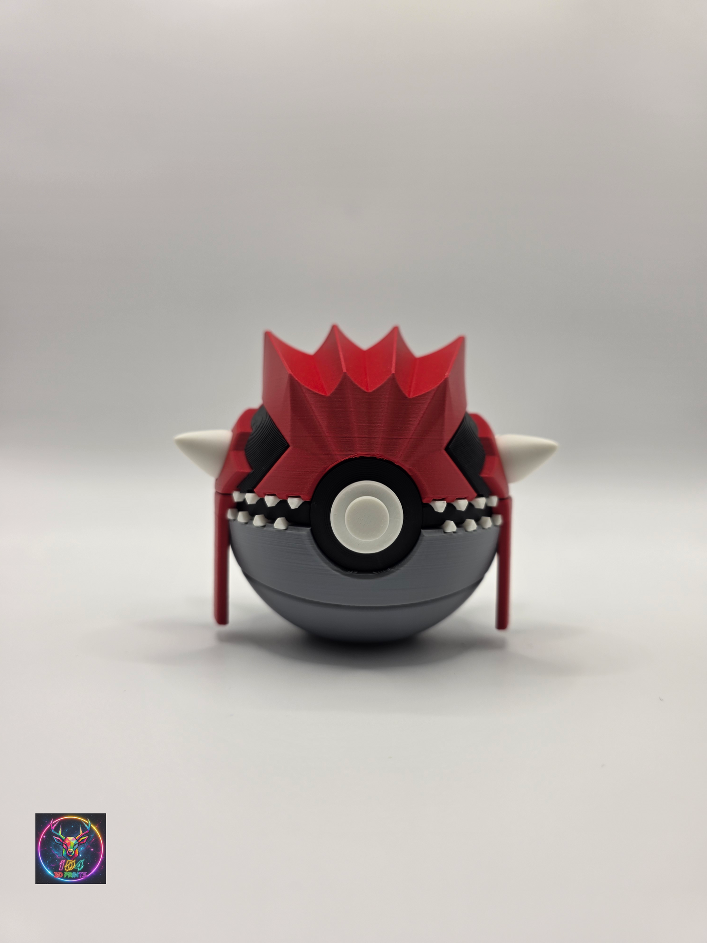 Character Design - 3D Printed Character Ball - Groudon - Unique Display Collectible.