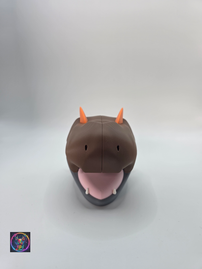 Character Design - 3D Printed Character Ball - Tyrunt  - Unique Display Collectible.