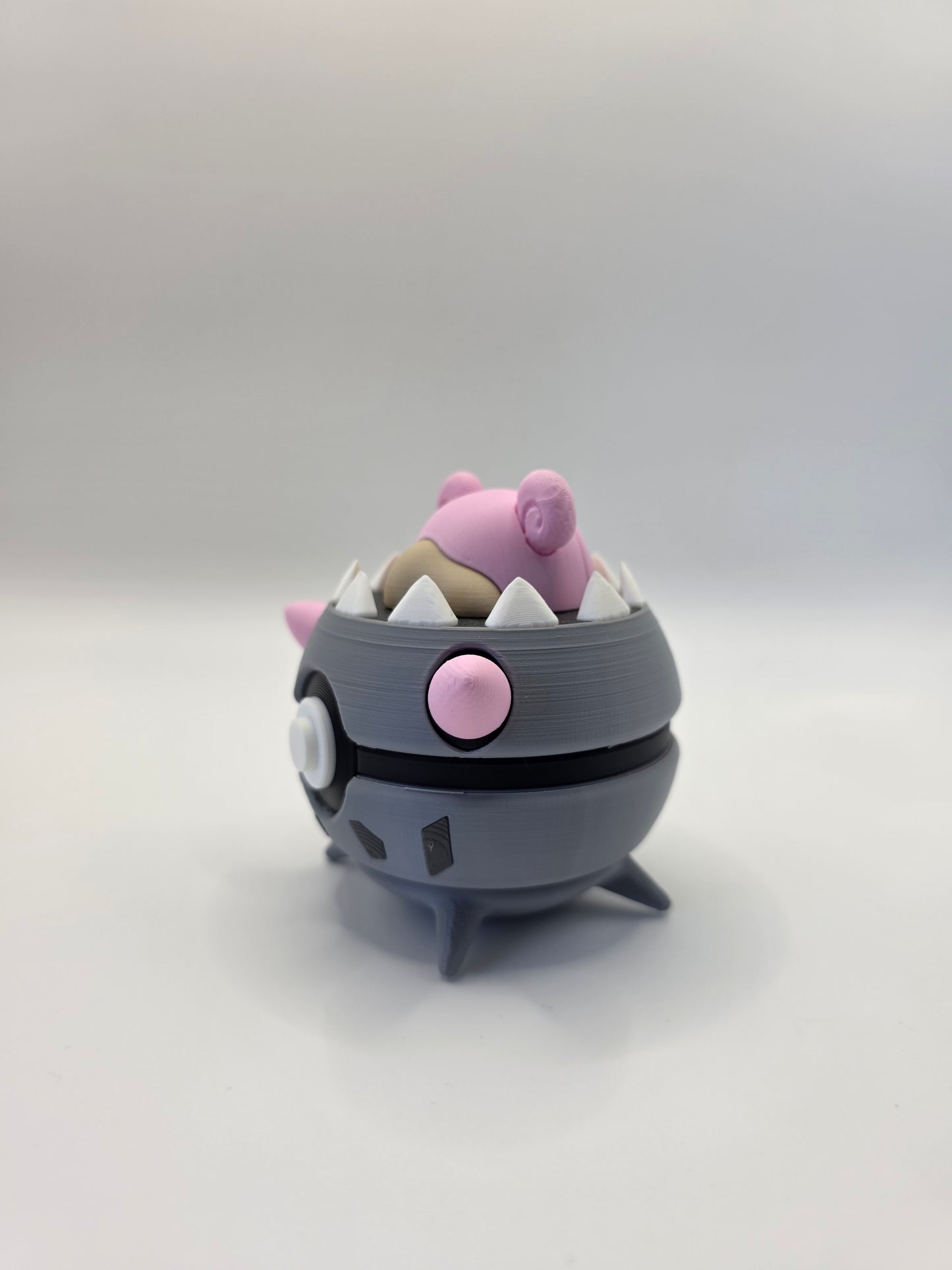 Character Design - 3D Printed Character Ball - Mega Slowbro - Unique Display Collectible.