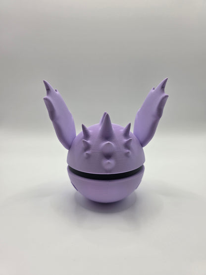 Character Design - 3D Printed Character Ball - Nidoran M - Unique Display Collectible.