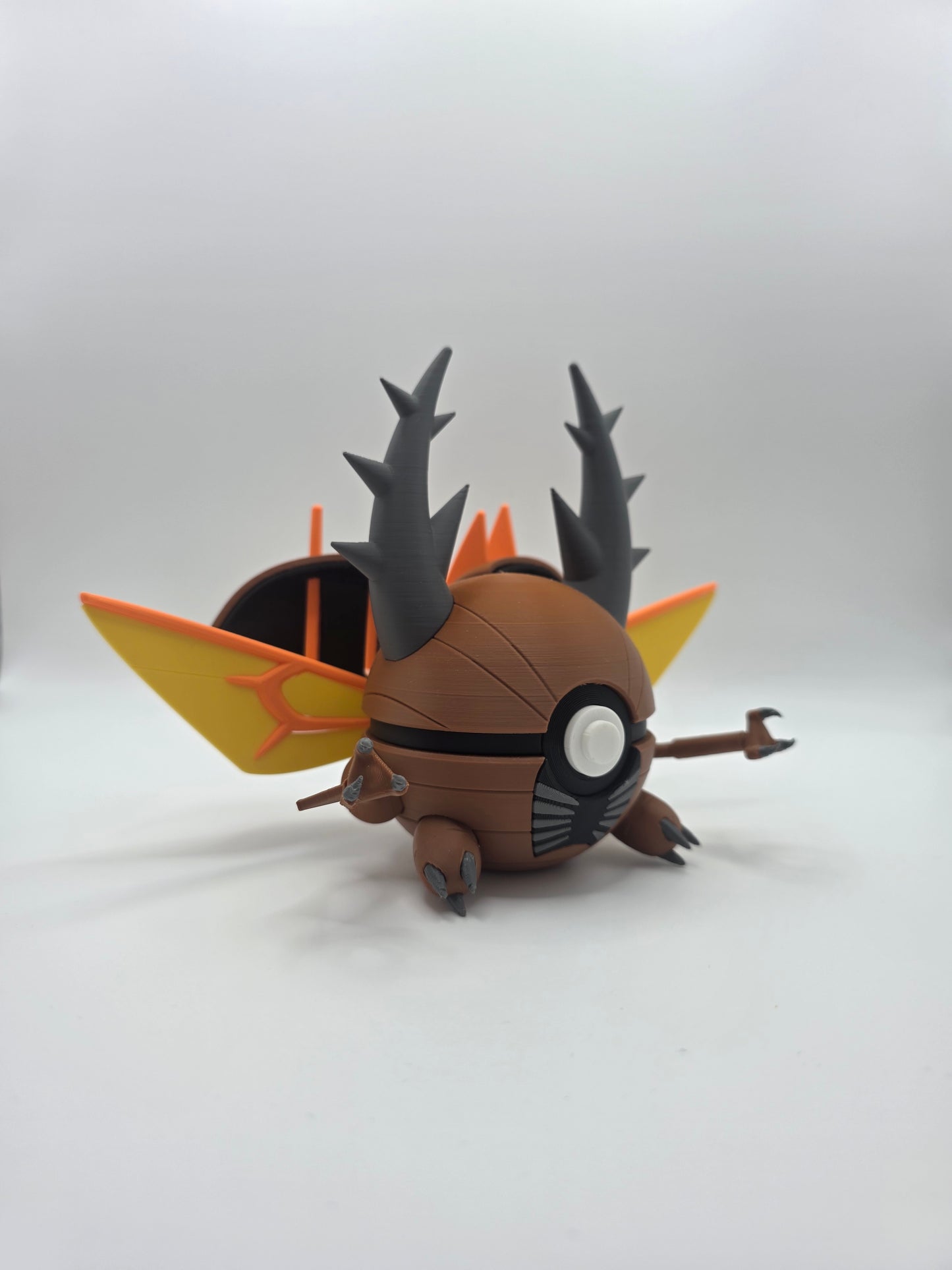 Character Design - 3D Printed Character Ball - Mega Pinsir - Unique Display Collectible.