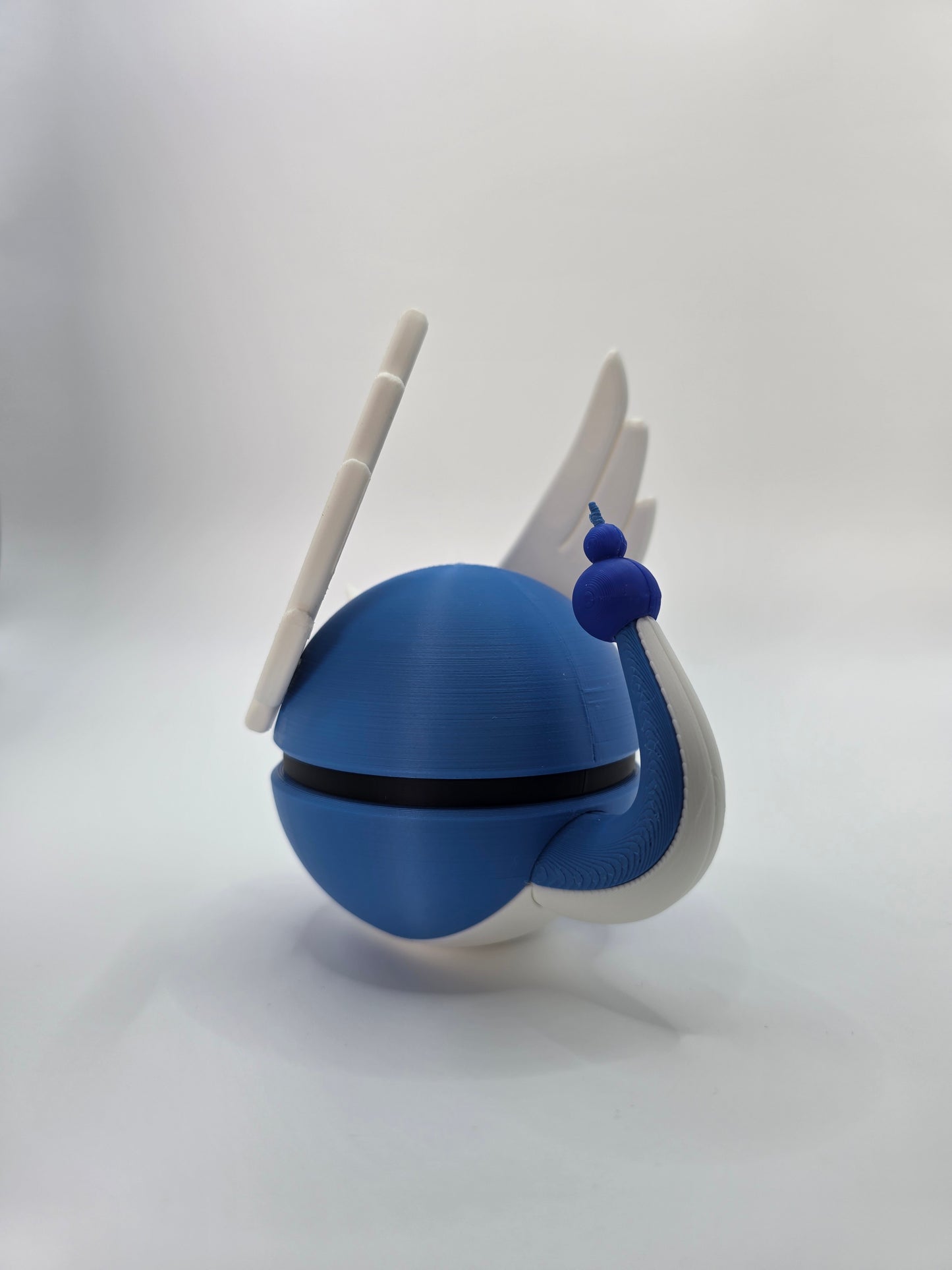 Character Design - 3D Printed Character Ball - Dragonair - Unique Display Collectible.
