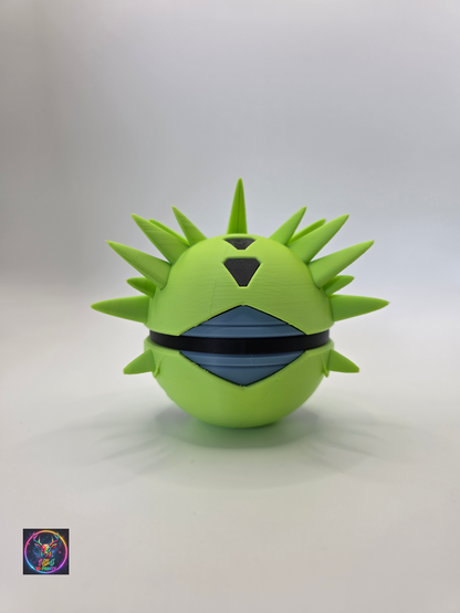 Character Design - 3D Printed Character Ball -Tyranitar - Unique Display Collectible.
