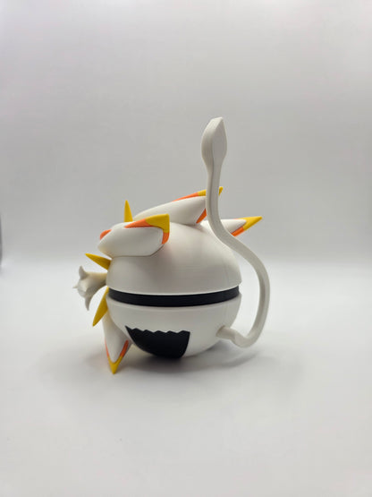 Character Design - 3D Printed Character Ball - Solgaleo - Unique Display Collectible.