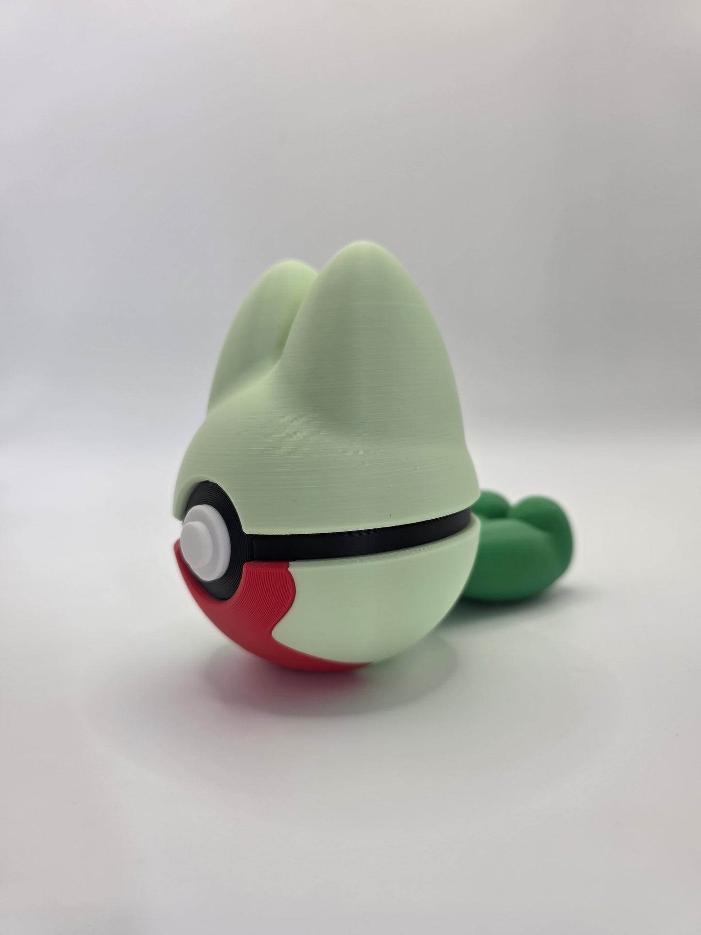 Character Design - 3D Printed Character Ball - Treecko - Unique Display Collectible.