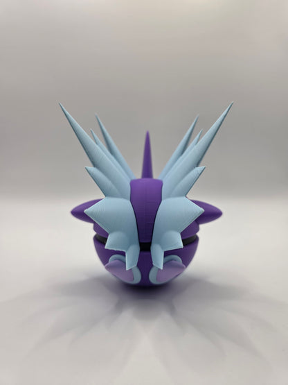 Character Design - 3D Printed Character Ball - Toxtricity Low Key Form- Unique Display Collectible.