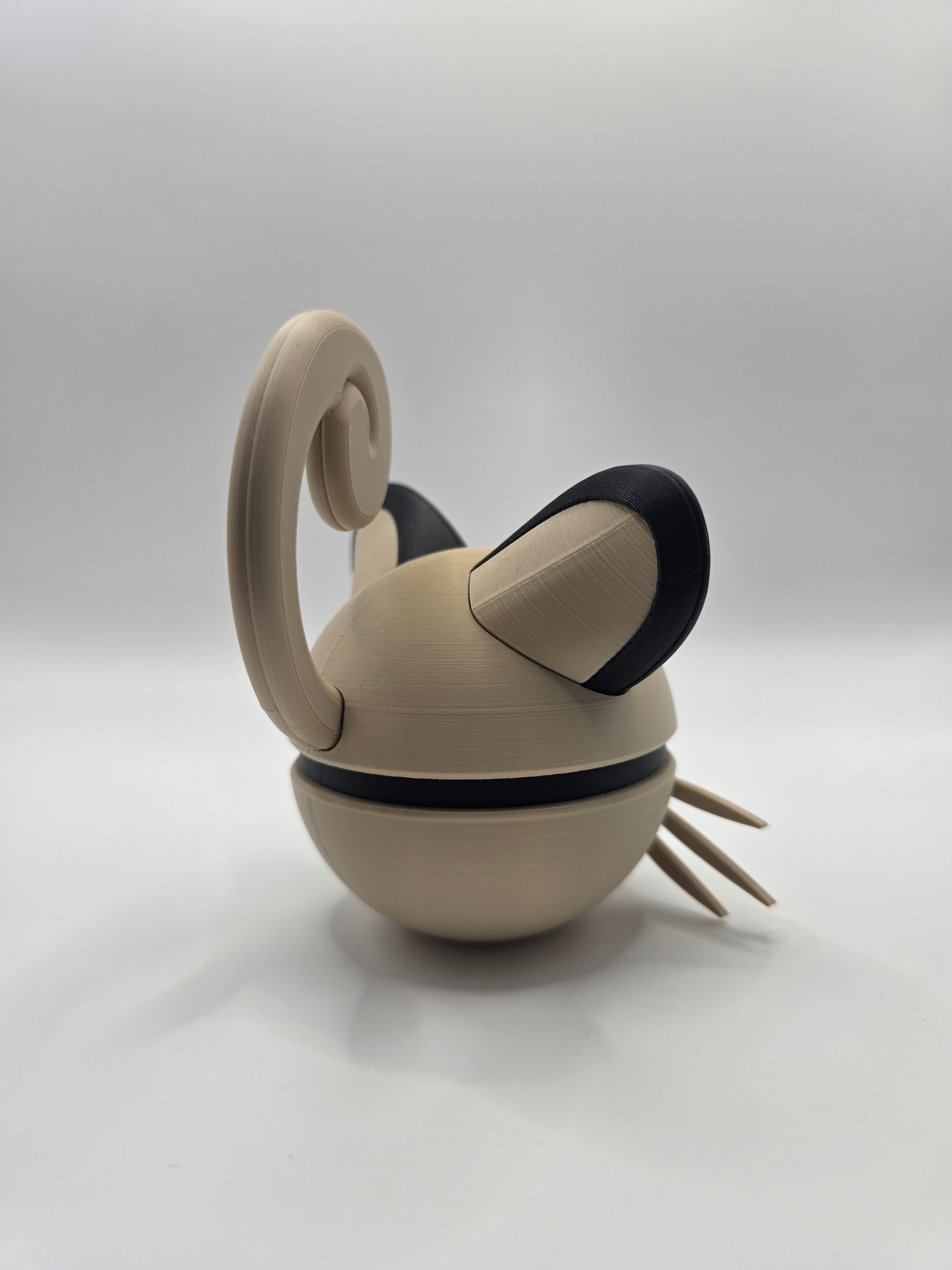 Character Design - 3D Printed Character Ball - Persian - Unique Display Collectible.