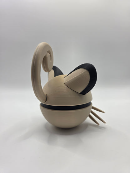 Character Design - 3D Printed Character Ball - Persian - Unique Display Collectible.