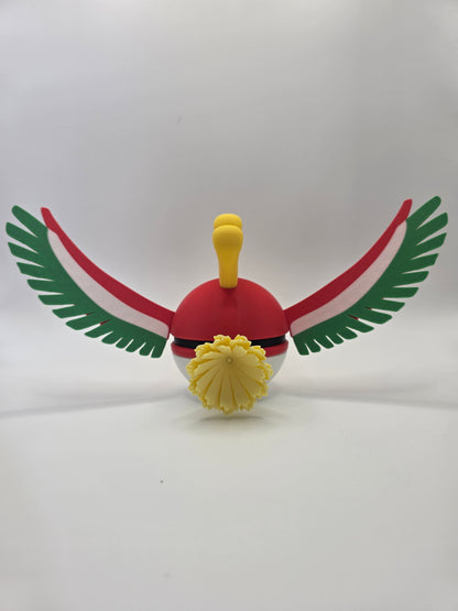 Character Design - 3D Printed Character Ball - Ho-oh - Unique Display Collectible.