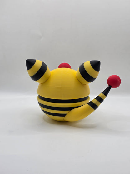 Character Design - 3D Printed Character Ball - Ampharos - Unique Display Collectible.