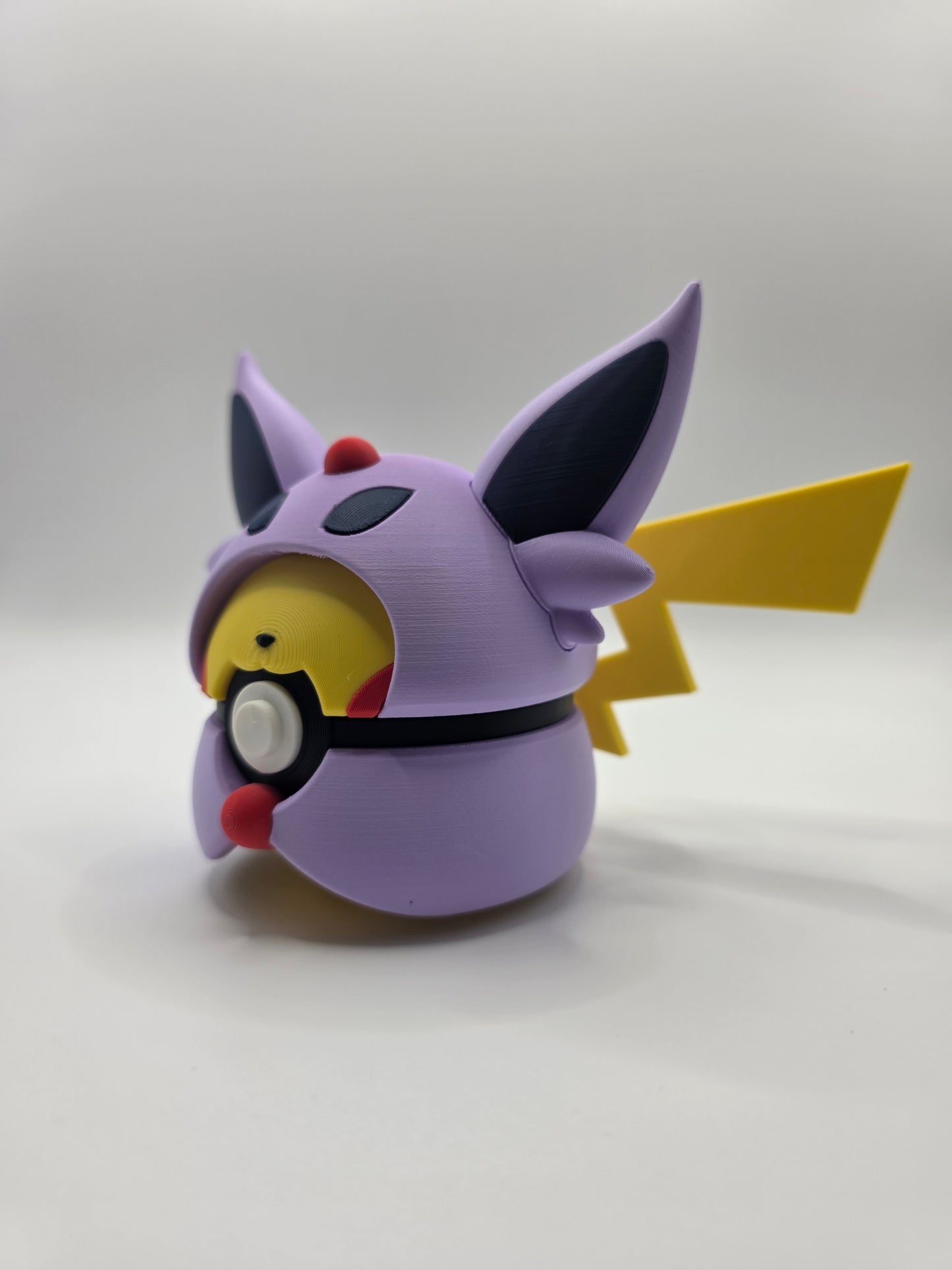 Character Design - 3D Printed Character Ball - Poncho Pikachu Collection - Unique Display Collectible.