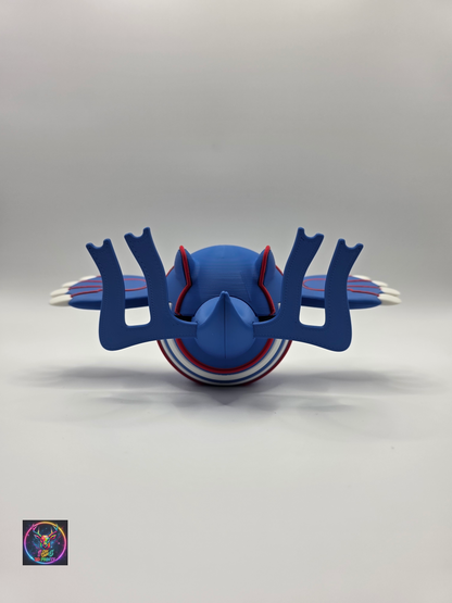 Character Design - 3D Printed Character Ball - Kyogre - Unique Display Collectible.