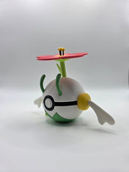 Character Design - 3D Printed Character Ball - Floette - Unique Display Collectible.
