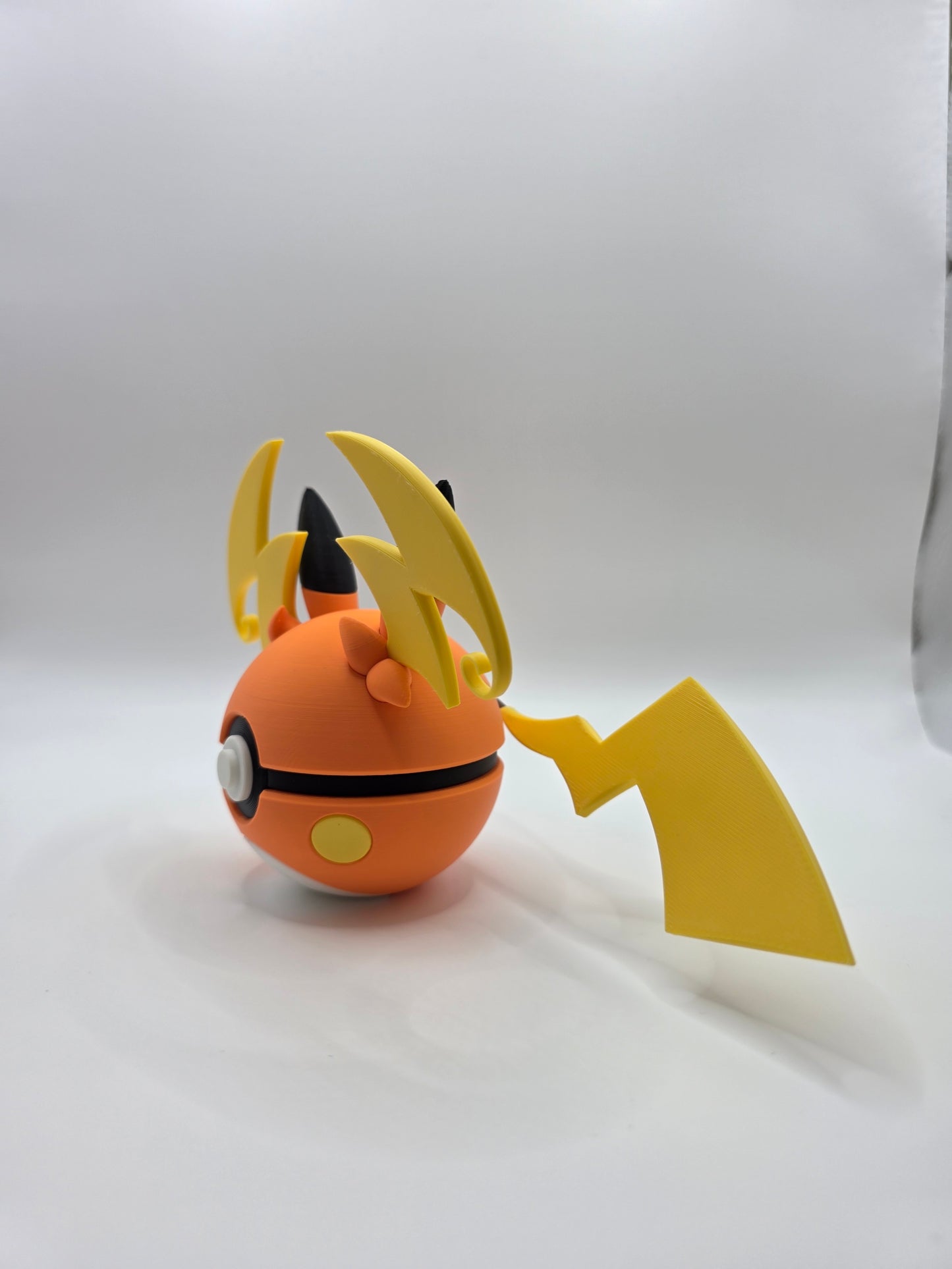 Character Design - 3D Printed Character Ball - Mega Raichu Y - Unique Display Collectible.