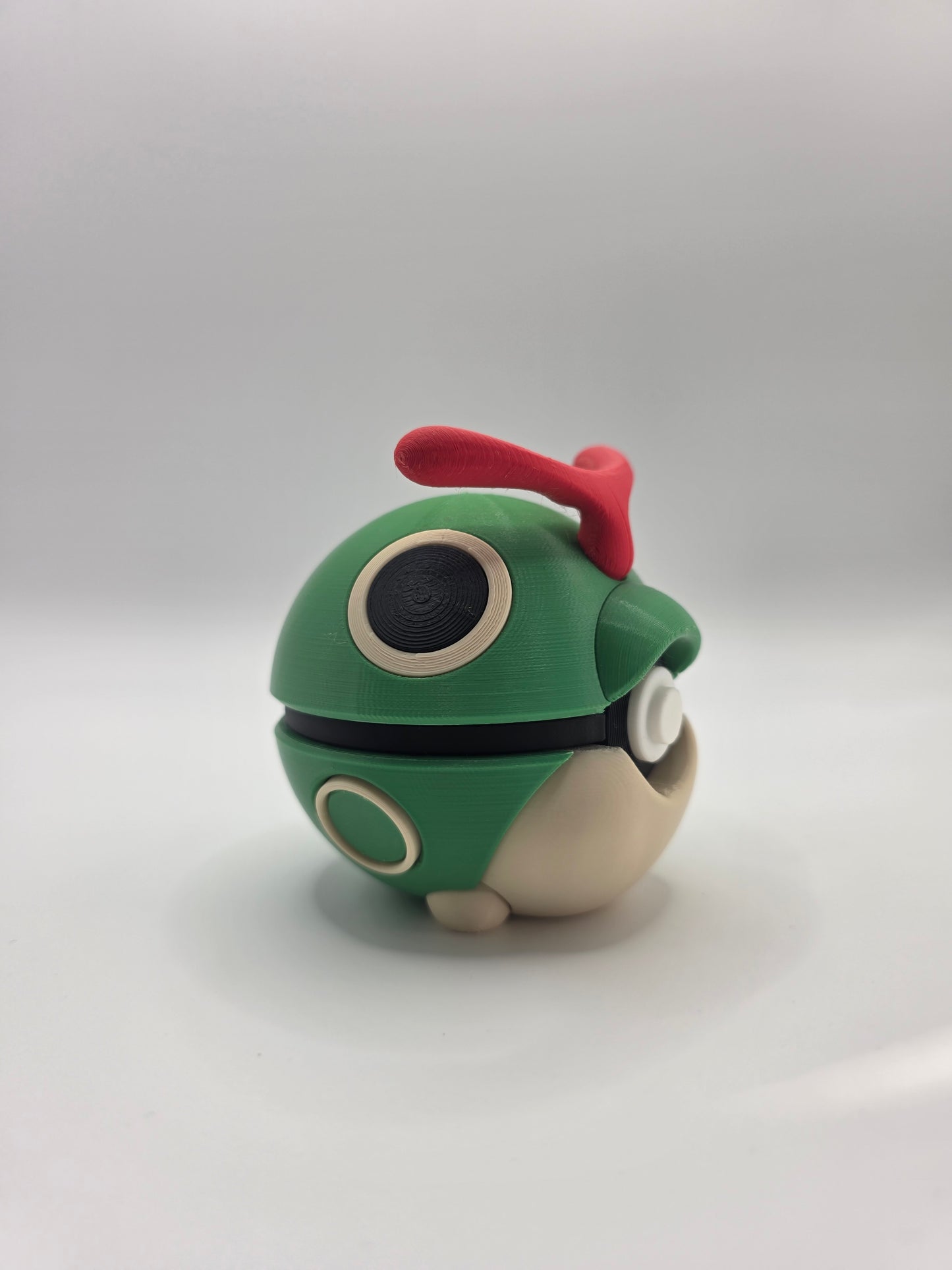 Character Design - 3D Printed Character Ball - Caterpie - Unique Display Collectible.