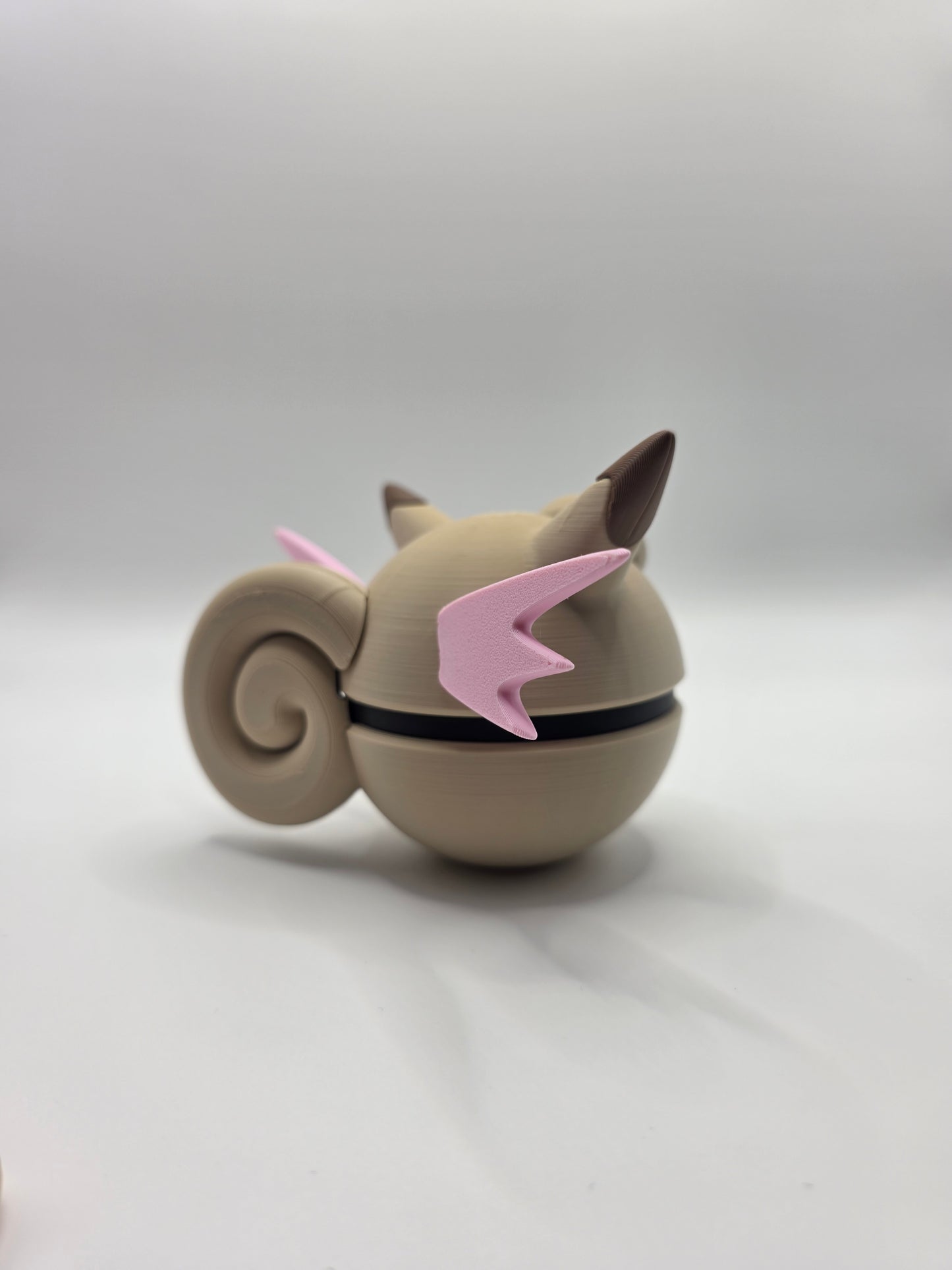 Character Design - 3D Printed Character Ball - Clefable - Unique Display Collectible.