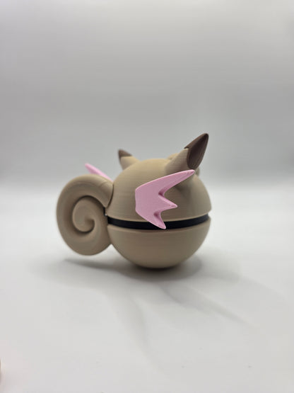Character Design - 3D Printed Character Ball - Clefable - Unique Display Collectible.
