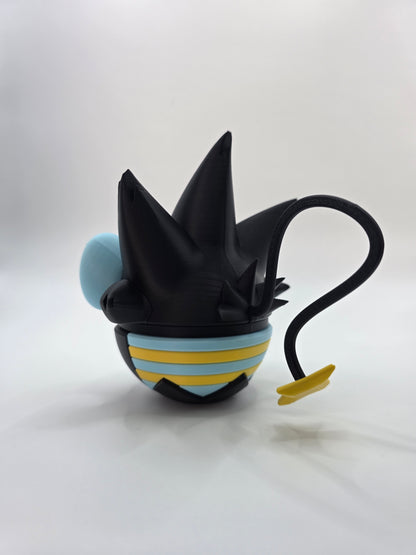Character Design - 3D Printed Character Ball - Luxray - Unique Display Collectible.