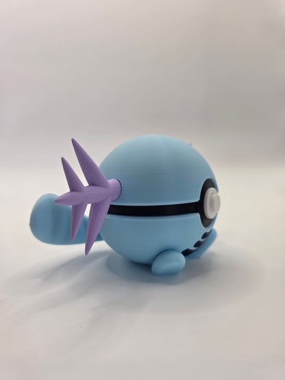 Character Design - 3D Printed Character Ball - Wooper - Unique Display Collectible.