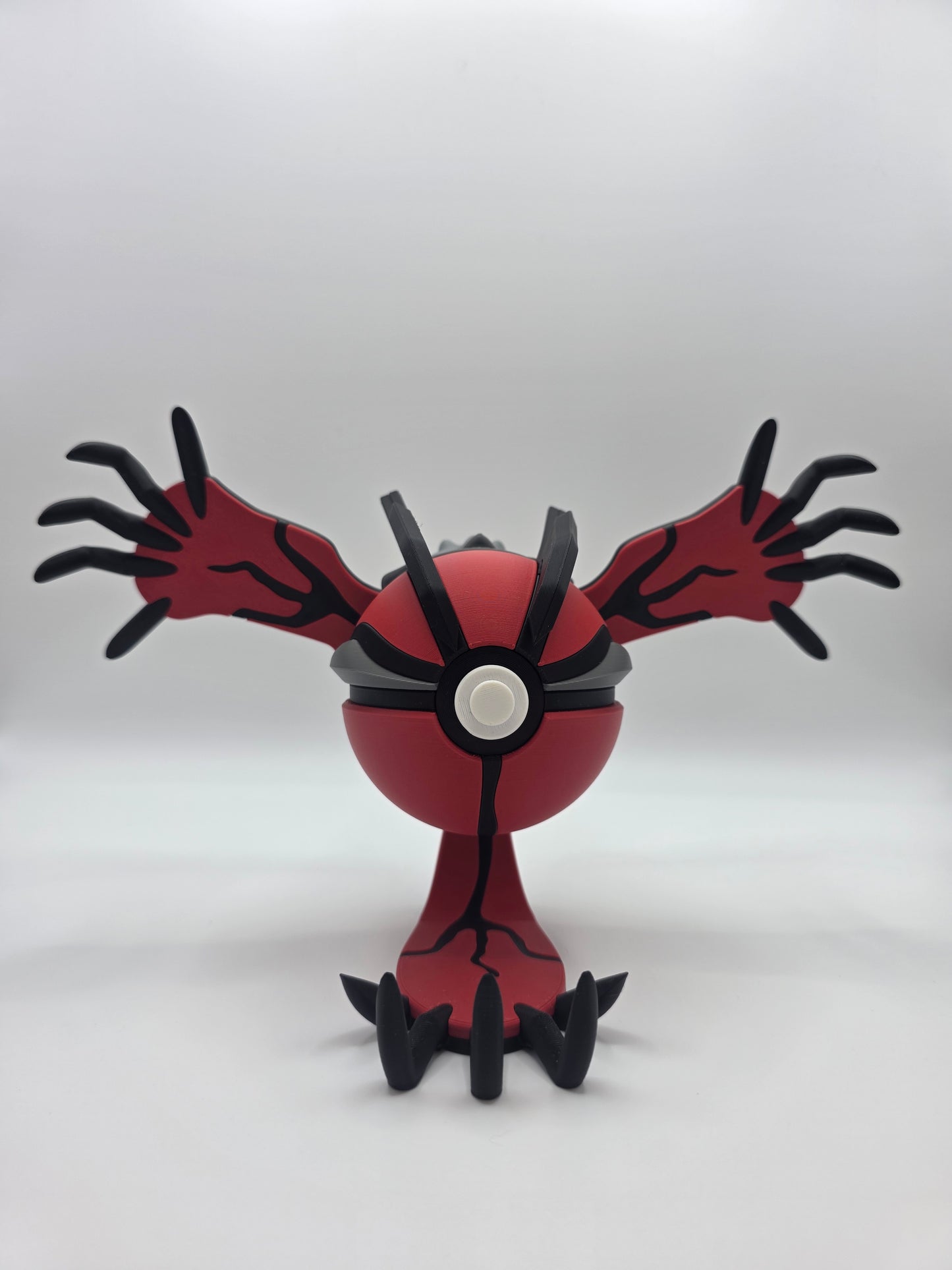 Character Design - 3D Printed Character Ball - Yveltal - Unique Display Collectible.