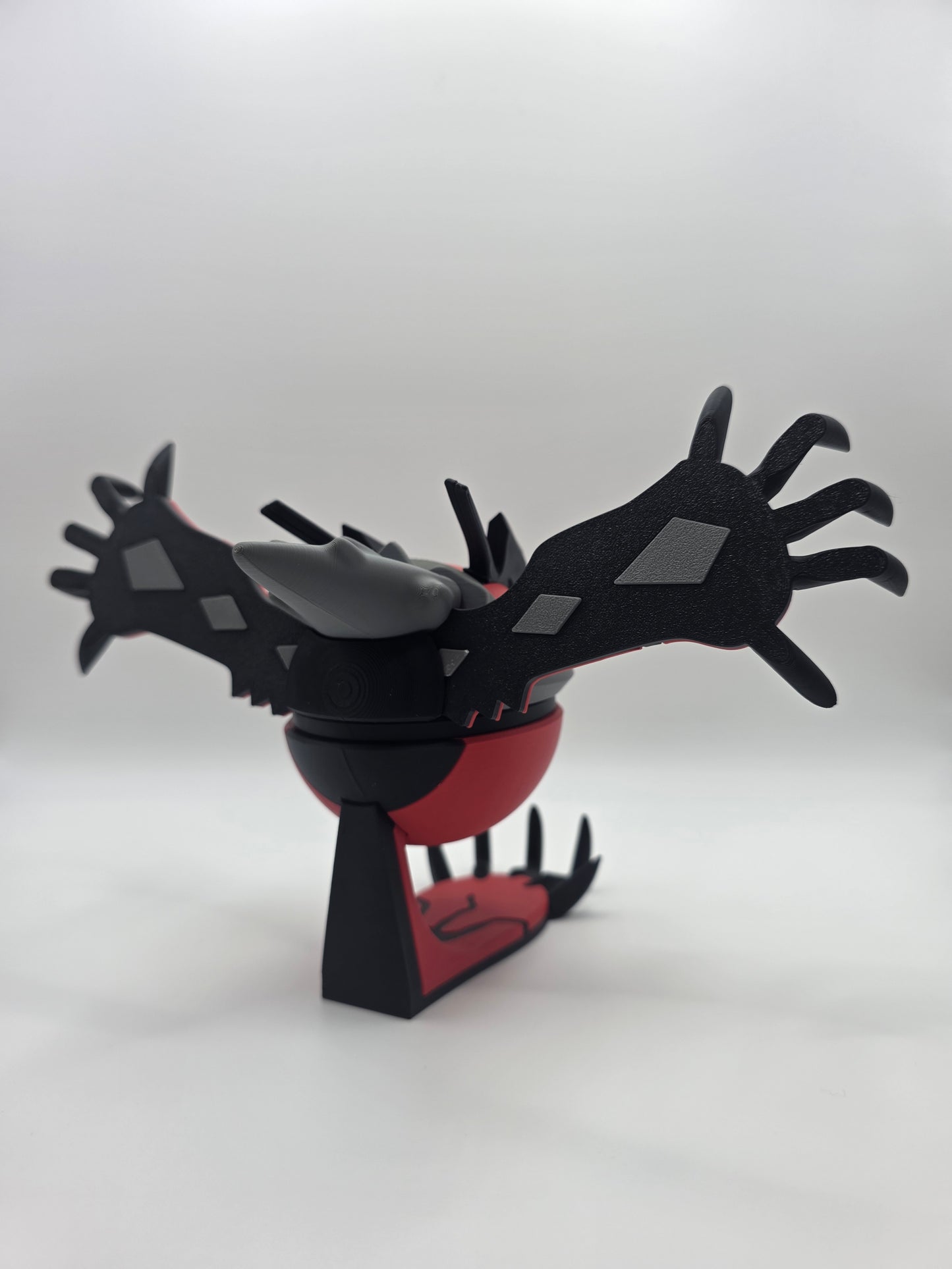 Character Design - 3D Printed Character Ball - Yveltal - Unique Display Collectible.